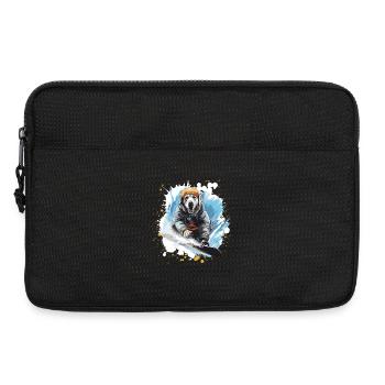 Snowboard pour chiens labrador - Sacoche pour ordinateur portable 13 pouces - noir - Devant