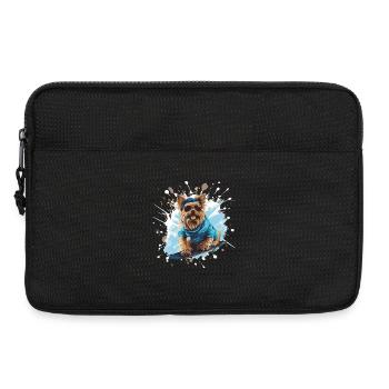 Yorkshire Terrier Dog Snowboard - Laptop bag 13" - black - Front