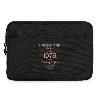 Cadeau d’anniversaire 50 mars 1976 Vintage rétro - Sacoche pour ordinateur portable 13 pouces - noir - Devant