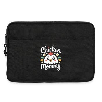 Poulet Maman Poulets Maman Maman Femme de fermier Fête des Mères Poulet pour la fête des mères - Sacoche pour ordinateur portable 13 pouces - noir - Devant
