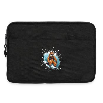 Akita Chien Snowboard - Sacoche pour ordinateur portable 13 pouces - noir - Devant