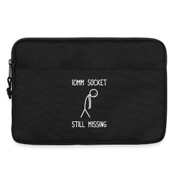 10mm Socket still missing car guy mechanic - Laptoptasche 13" - Schwarz - Vorne