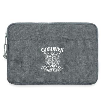CUXHAVEN WATT ELSE Wattenmeer Nordsee Lustig - Laptoptasche 13" - Grau meliert - Vorne