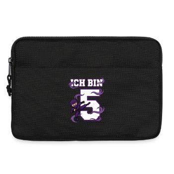 Je suis 5 ninjas 5e anniversaire Karaté violet - Sacoche pour ordinateur portable 13 pouces - noir - Devant