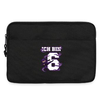 Je suis 6 Ninja 6e anniversaire Karaté Purple Karaté - Sacoche pour ordinateur portable 13 pouces - noir - Devant