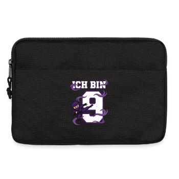 Je suis 9 ninjas 9 anniversaires Karaté violet - Sacoche pour ordinateur portable 13 pouces - noir - Devant