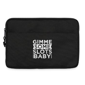 Casino Gambler Gimme Some Slots Baby Gambling - Laptoptasche 13" - Schwarz - Vorne