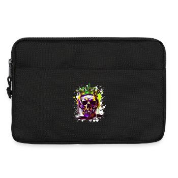 Couronne de crâne de roi - Sacoche pour ordinateur portable 13 pouces - noir - Devant