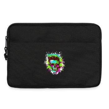 Techno Skull Party - Sacoche pour ordinateur portable 13 pouces - noir - Devant