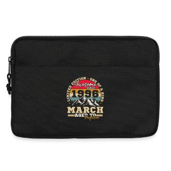 März 1996 Vintage-Retro-Geburtstagsgeschenk - Laptoptasche 13" - Schwarz - Vorne