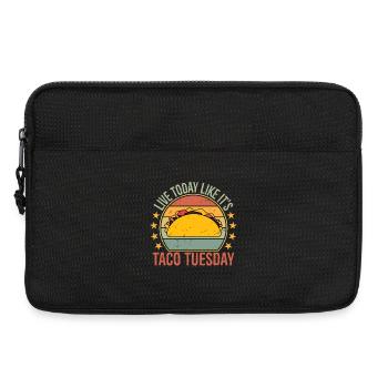 live today like it's taco Tuesday - Laptoptasche 13" - Schwarz - Vorne