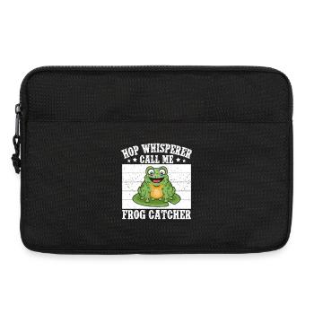 Frog Catcher Hop Whisperer Call Me Frog - Laptoptasche 13" - Schwarz - Vorne