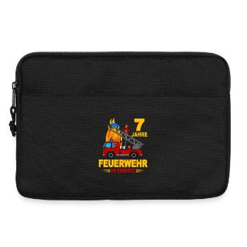 7 years of fire brigade in action - Laptop bag 13" - black - Front