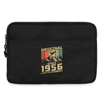 Cadeau d’anniversaire original vintage de 1956 - Sacoche pour ordinateur portable 13 pouces - noir - Devant