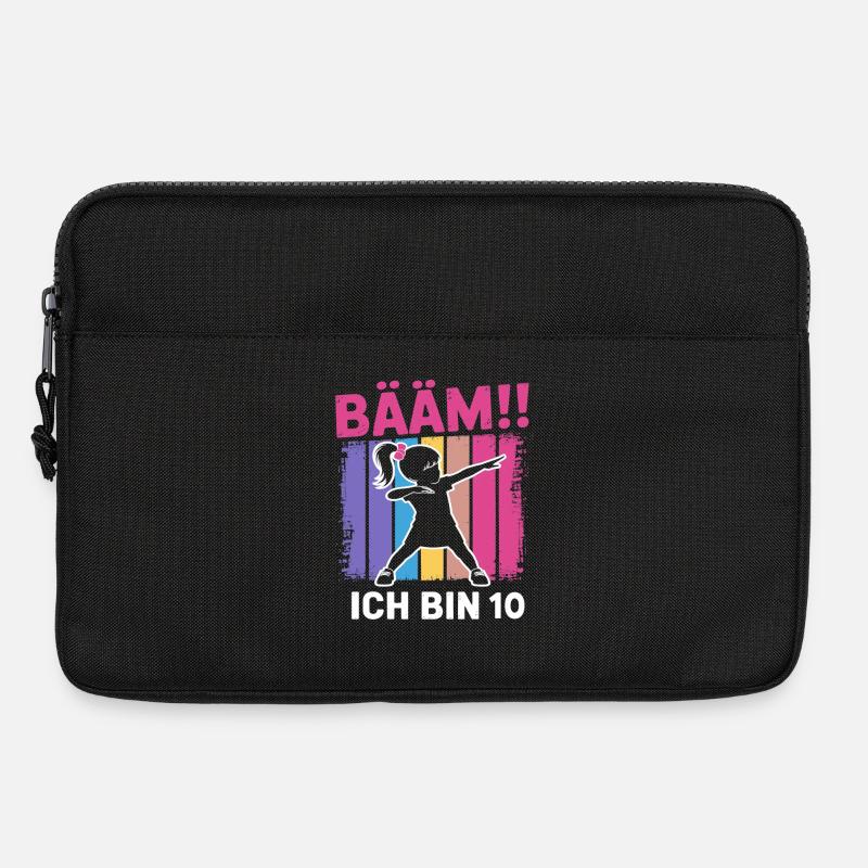 Bääm Ich bin 10 Dabbing Mädchen 10. Geburtstag - Laptoptasche 13" - Schwarz