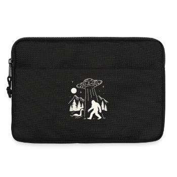 Bigfoot Alien Abduction Sasquatch UFO Spaceship - Laptop bag 13" - black - Front