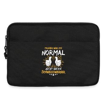 Welding Worker Saying - Laptop bag 13" - black - Front