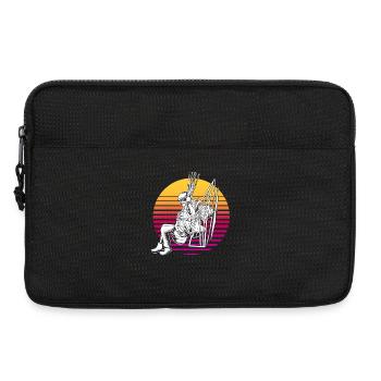 Gleitschirm Gleitschirmfliegen Paragliding - Laptoptasche 13" - Schwarz - Vorne
