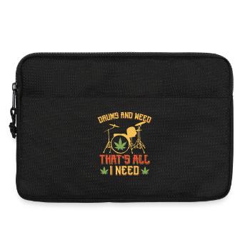 Batterie et weed, c’est tout ce qu’il me faut. Art Tee - Sacoche pour ordinateur portable 13 pouces - noir - Devant