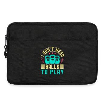 Fitness Fanatics Don ́t Need Balls To Play - Laptop bag 13" - black - Front