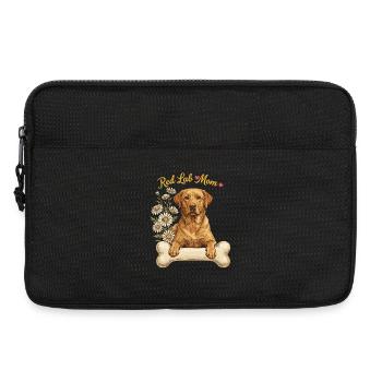 Cadeau de Labrador Nom personnalisé Maman du chien - Sacoche pour ordinateur portable 13 pouces - noir - Devant