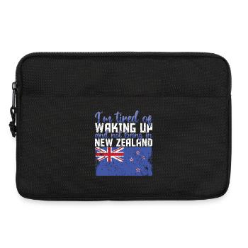 Müde vom Aufwachen ohne Neuseeland zu sein - Laptoptasche 13" - Schwarz - Vorne