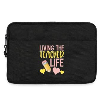 Teacher Life - Inspirational School Teacher - Laptop bag 13" - black - Front