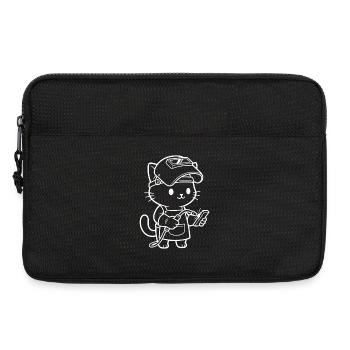 Kawaii Cat Welder - Laptop bag 13" - black - Front