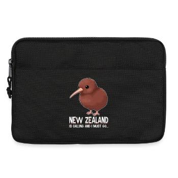 La Nouvelle-Zélande m’appelle et je dois y aller Kiwi - Sacoche pour ordinateur portable 13 pouces - noir - Devant