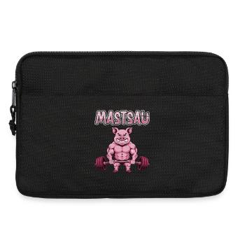 Weightlifter MASTSAU Muscle Building Fun - Laptop bag 13" - black - Front