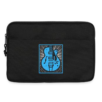 Retro-Gitarren-Silhouette - Laptoptasche 13" - Schwarz - Vorne