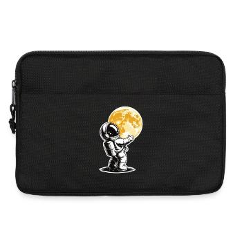 T-shirt d’astronaute – Câlin à la Lune - Sacoche pour ordinateur portable 13 pouces - noir - Devant