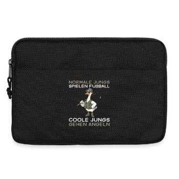 Pêcheur Oie Les gars cool vont pêcher - Sacoche pour ordinateur portable 13 pouces - noir - Devant