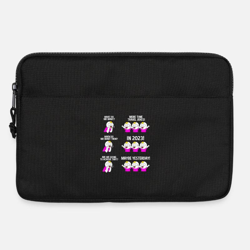 Zeitreise - Laptoptasche 13" - Schwarz