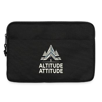 HIGHER ALTITUDE Berg Motiv - Laptoptasche 13" - Schwarz - Vorne