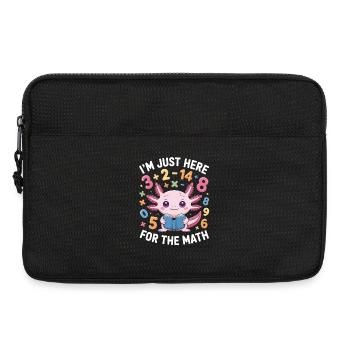 Ich bin nur wegen der Mathe-Shirt-Vorschulnummer hier - Laptoptasche 13" - Schwarz - Vorne