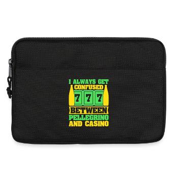 Gambling Fan Confused Between Pellegrino & Casino - Laptoptasche 13" - Schwarz - Vorne