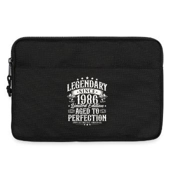 Légendaire depuis 1986 Cadeau d’anniversaire vintage - Sacoche pour ordinateur portable 13 pouces - noir - Devant