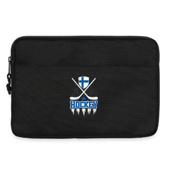 Graphique du Bouclier de hockey finlandais - Sacoche pour ordinateur portable 13 pouces - noir - Devant