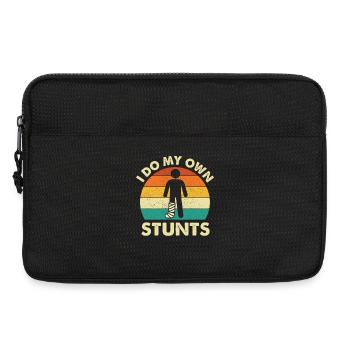 Ich mache meine eigenen Stunts, lustige Beinverletzungs-Genesung - Laptoptasche 13" - Schwarz - Vorne