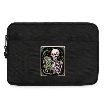 Tarotkarte XX Skelett Mit Essiggurken Glas - Laptoptasche 13" - Schwarz - Vorne