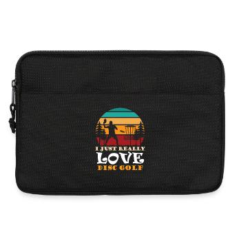 Cadeaux de disc golf Disc Golf - Sacoche pour ordinateur portable 13 pouces - noir - Devant