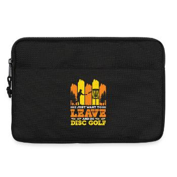 Cadeaux de disc golf Disc Golf - Sacoche pour ordinateur portable 13 pouces - noir - Devant