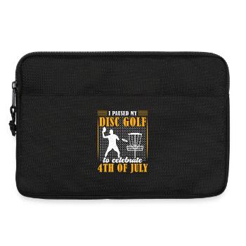 Cadeaux de disc golf Disc Golf - Sacoche pour ordinateur portable 13 pouces - noir - Devant