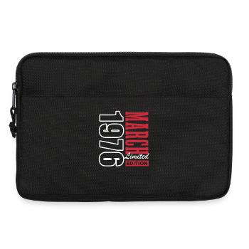 Limited Edition March 1976 Geburtstag Geschenk - Laptoptasche 13" - Schwarz - Vorne