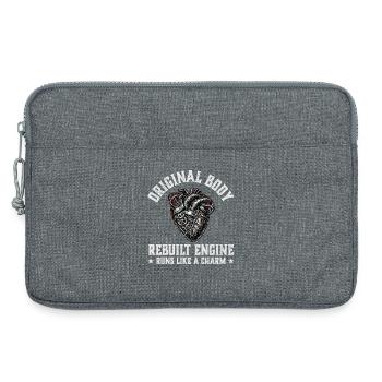 Original Body Rebuilt Engine Heart Surgery - Laptop bag 13" - heather grey - Front