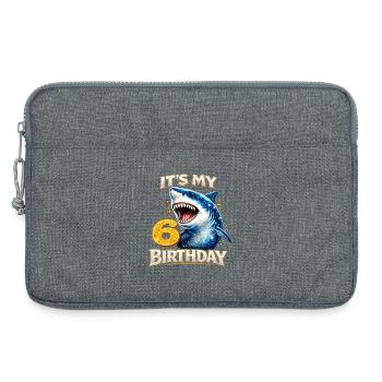 Its My 6 Birthday Hai Geburtstag - Laptoptasche 13" - Grau meliert - Vorne