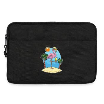 Flamingo Beach Sunglasses Summer - Laptop bag 13" - black - Front