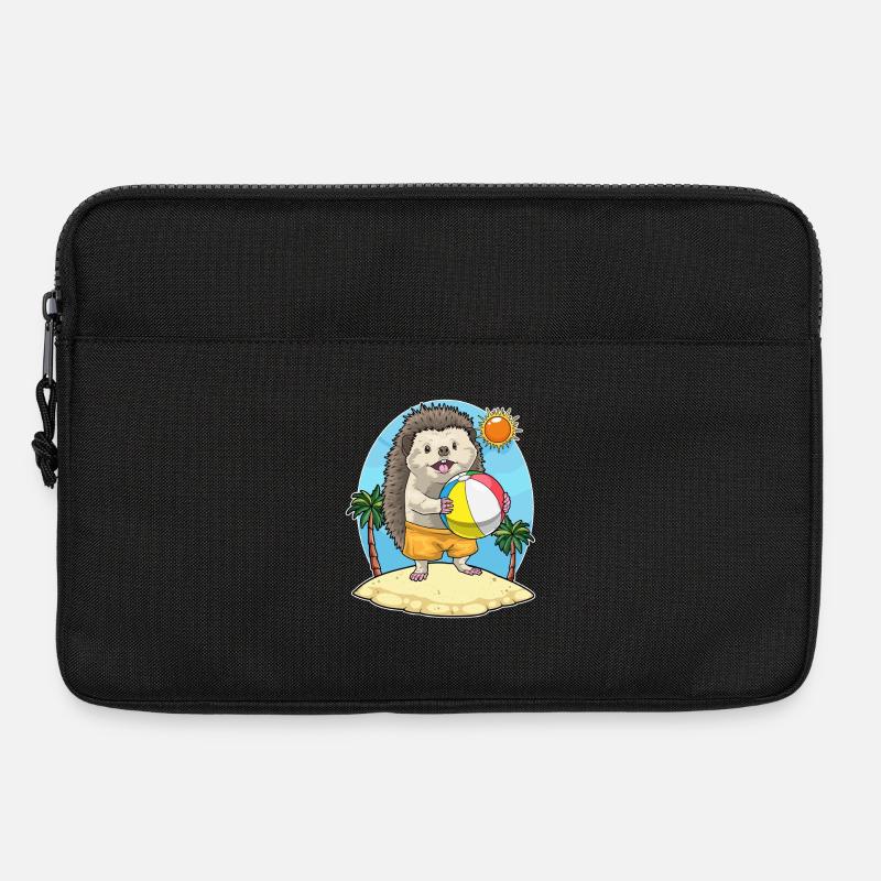 Igel Strand Wasserball Sommer - Laptoptasche 13" - Schwarz
