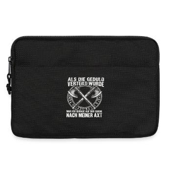 Wikinger Shirt für Männer mit Humor - Laptoptasche 13" - Schwarz - Vorne